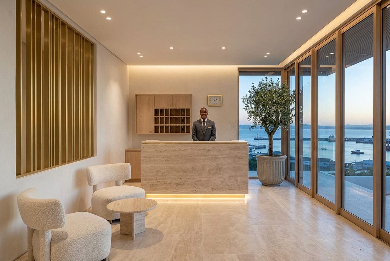 The front desk